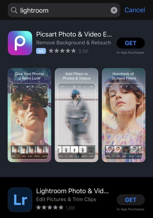 App Store ads