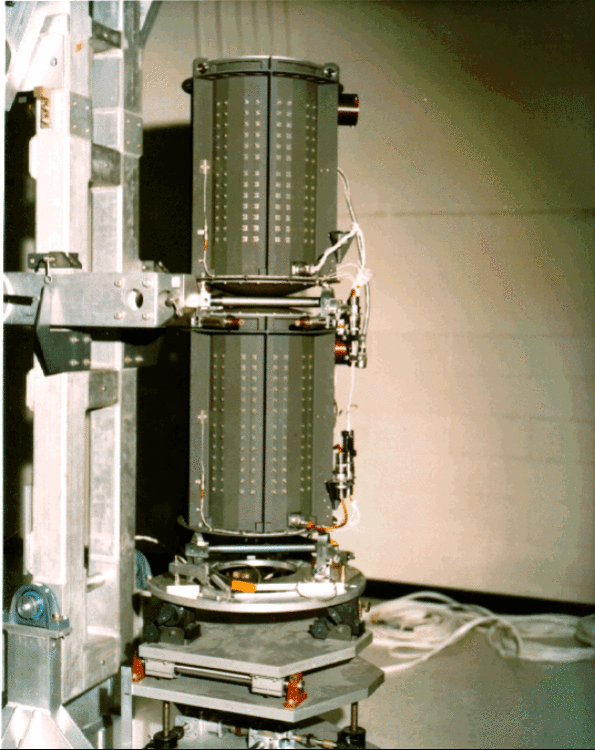 Two of the three "Multi-Hundred Watt Radioisotope Thermoelectric Generators" as they